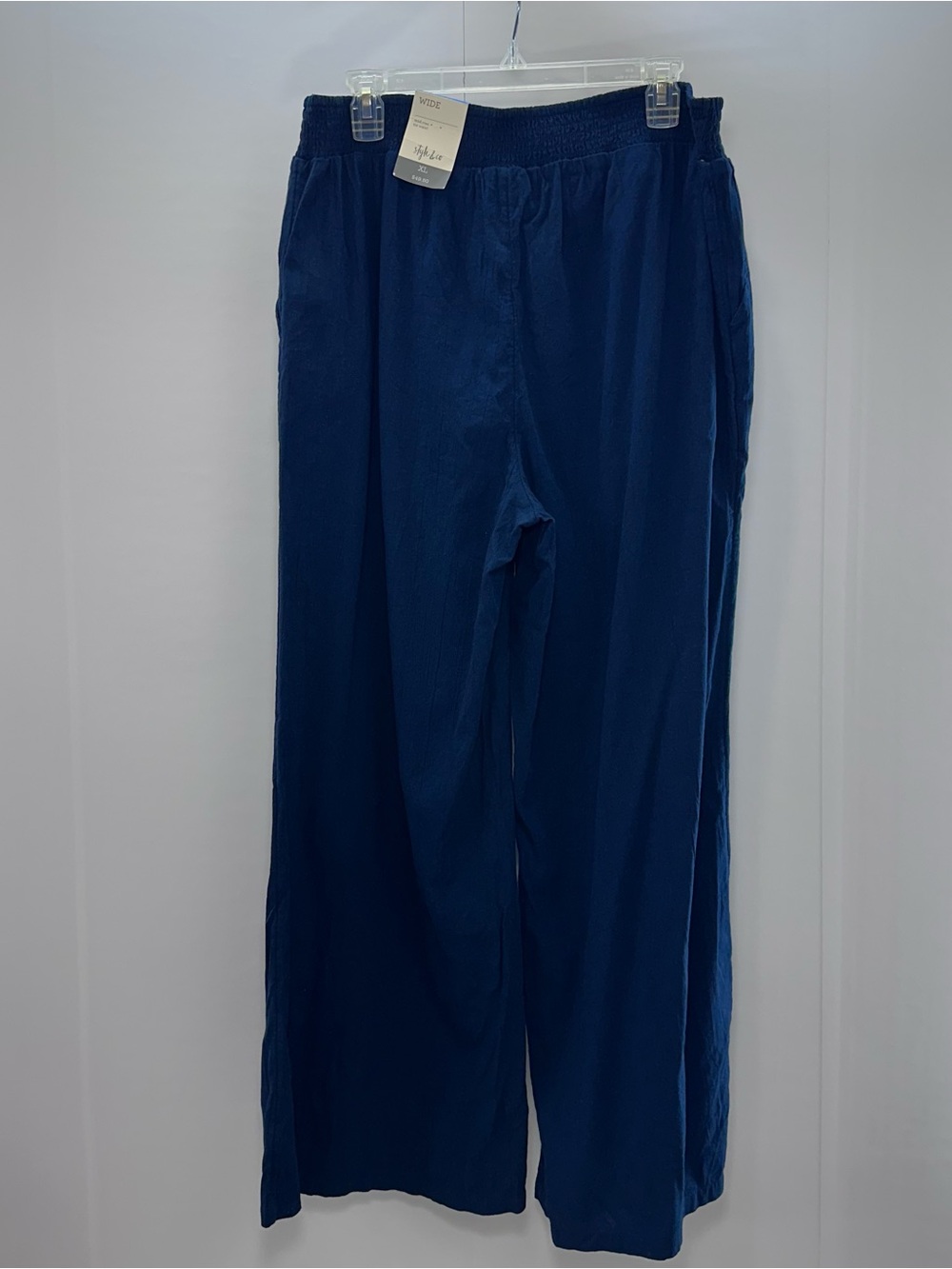 Style & Co. Navy Wide-Leg Pull-On Pants - Picture 3 of 10
